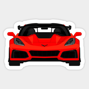 Z06 ZR1 RED Sticker